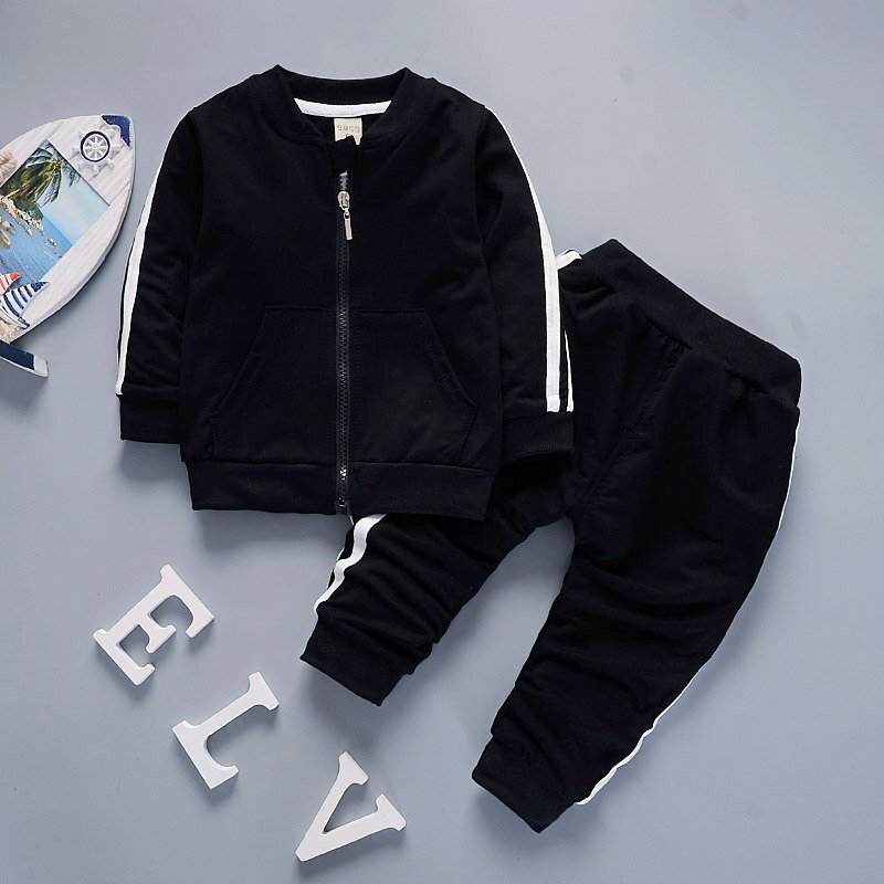 Kid's Cotton Jacket with Pants Tracksuit | For Happy Baby