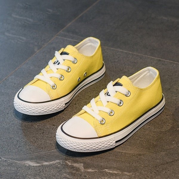 Boy's Plain Canvas Sneakers | For Happy Baby