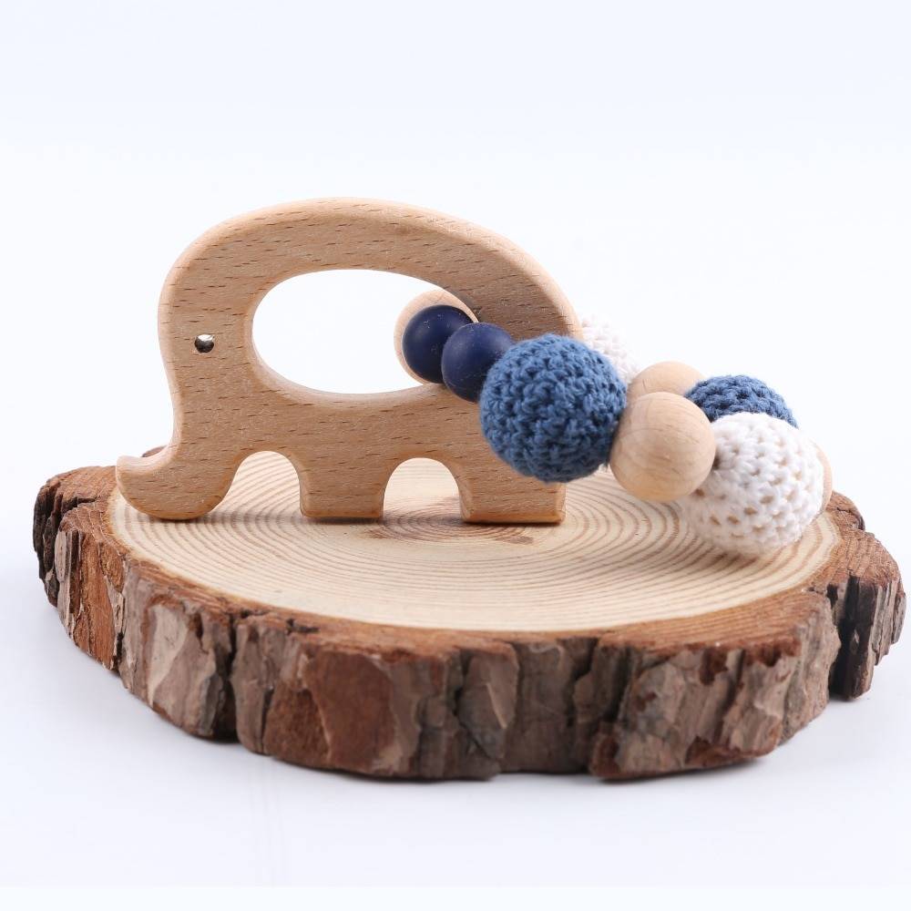 Babies' Wooden Bracelet Teether Toy