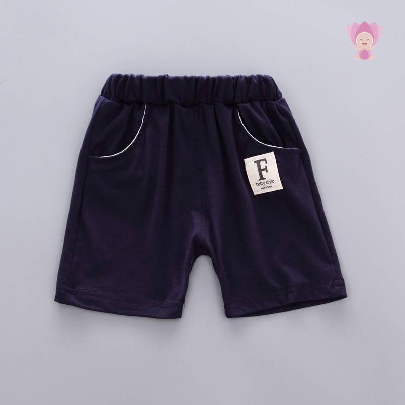 Boy's Mustache Printed Shirt / Shorts Clothing Set