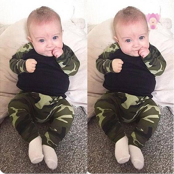 Camouflage Newborn Clothing Set
