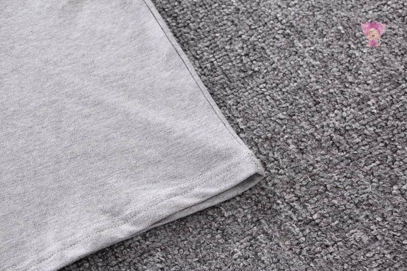 Cotton Boys' Clothing Set in White and Grey