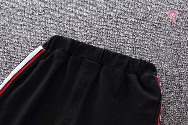 Cotton Boys' Clothing Set in White and Grey