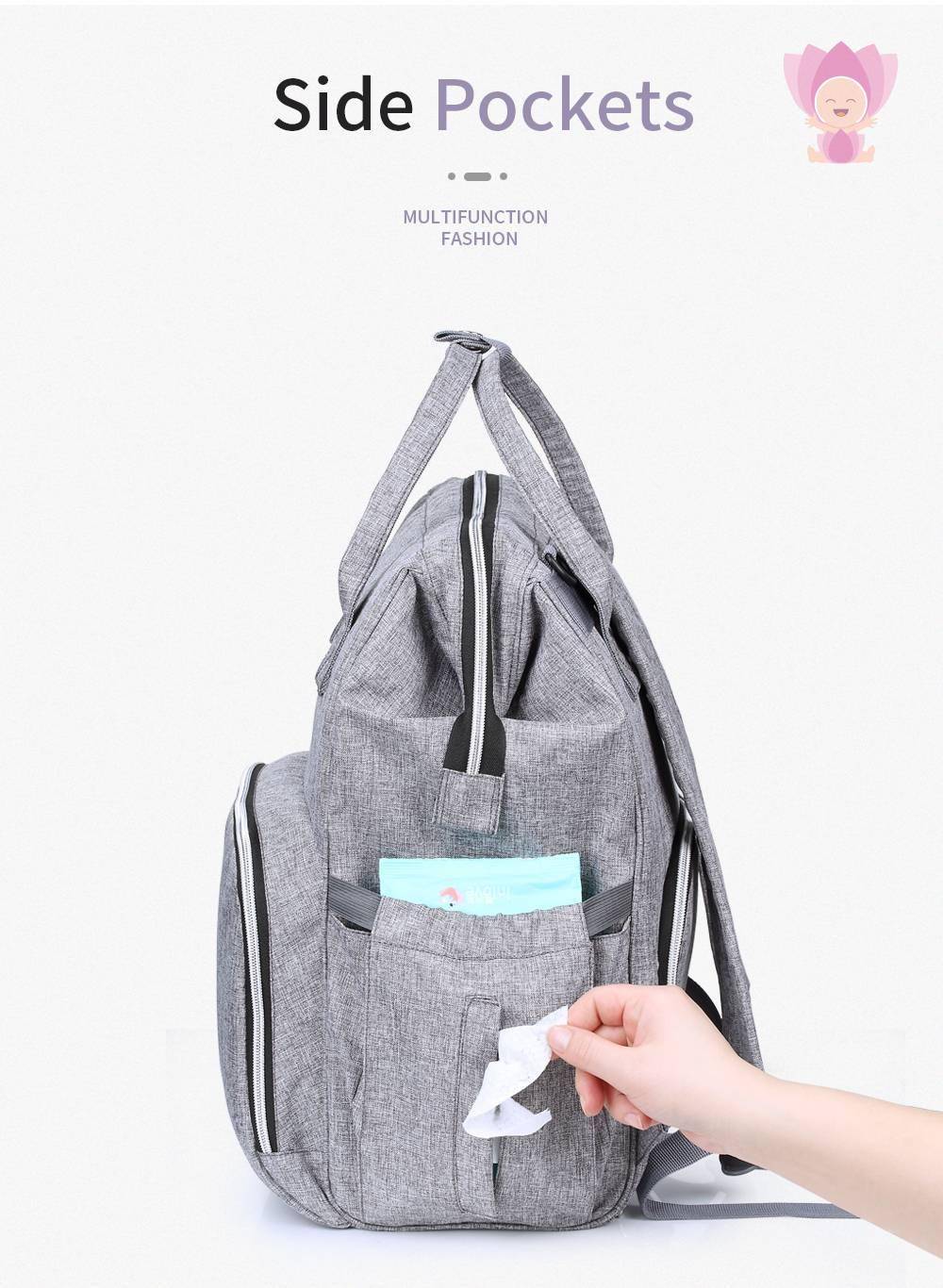 Multifuction Large Capacity Maternity Diaper Bag