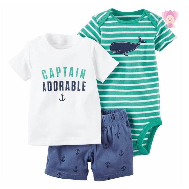 Summer Clothing Outfit for Babies Set 2 Pcs