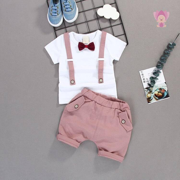 Two-Piece Cotton Clothing Set for Baby Boys