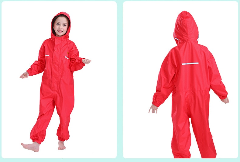 Solid Color Thick Raincoat