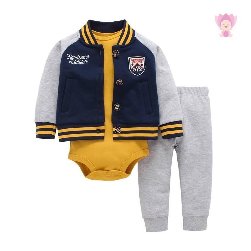 Babies Hooded Long Sleeved Set 3 Pcs