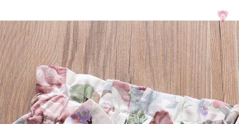 Baby Girls Long Sleeve Romper Pants Hairband Set