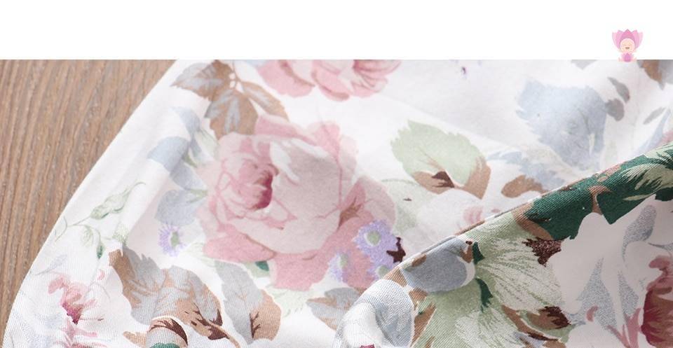 Baby Girls Long Sleeve Romper Pants Hairband Set