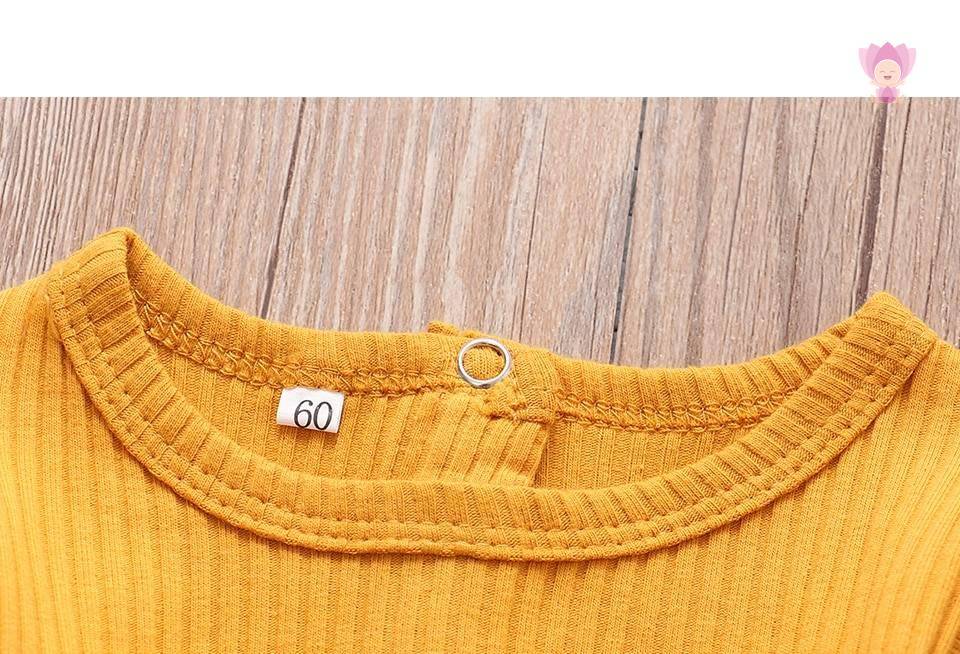 Baby Girls Long Sleeve Romper Pants Hairband Set