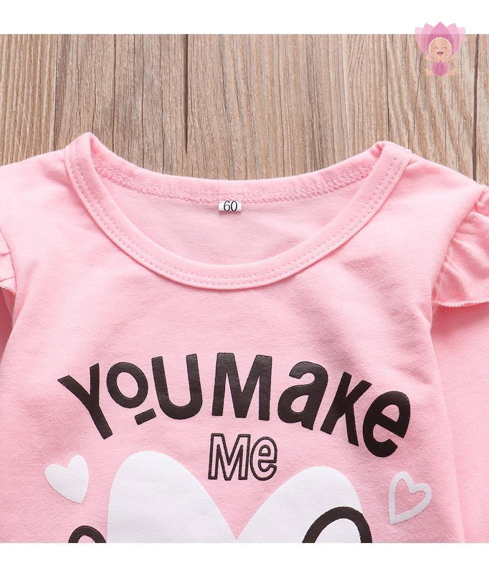 Baby Girls Printed Clothing Set 3 Pcs