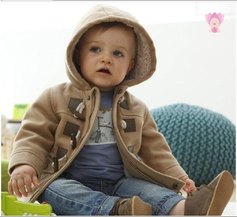 Boys' Fashion Warm Plain Jacket