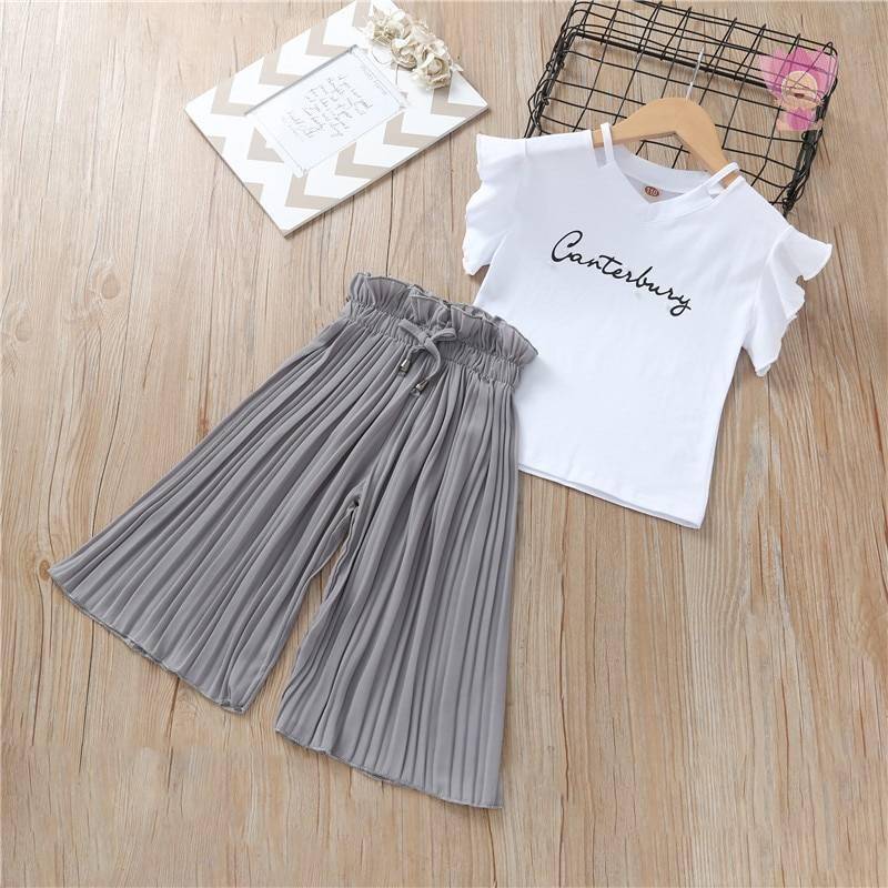 Girls Summer Printed Wet with Skirt