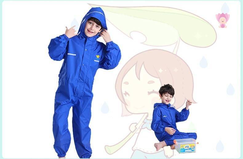 Solid Color Thick Raincoat