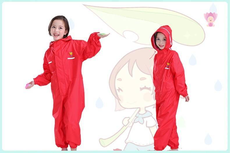 Solid Color Thick Raincoat