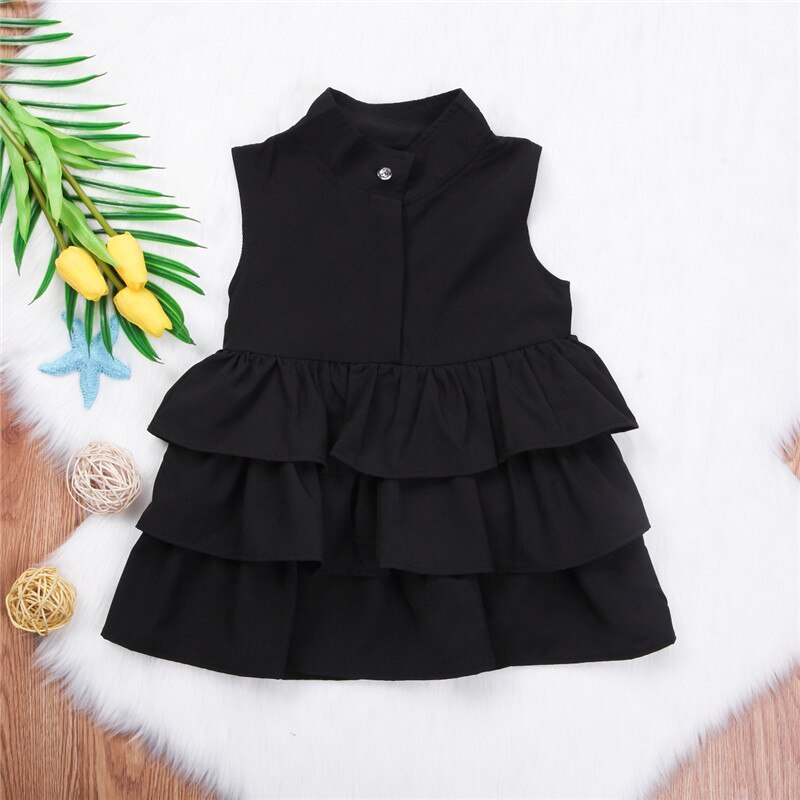 Girls Summer Ruffled Dress