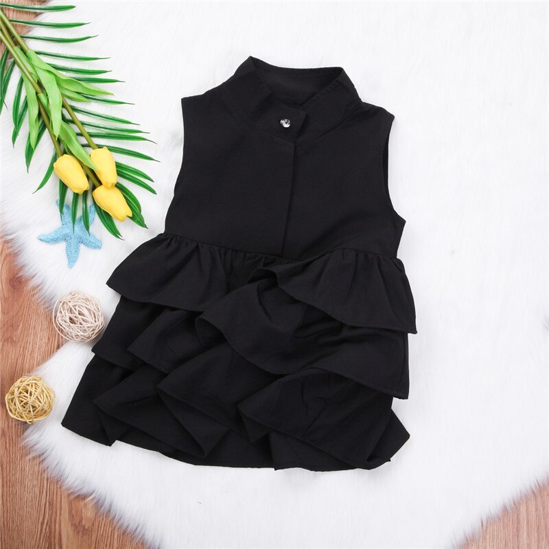 Girls Summer Ruffled Dress