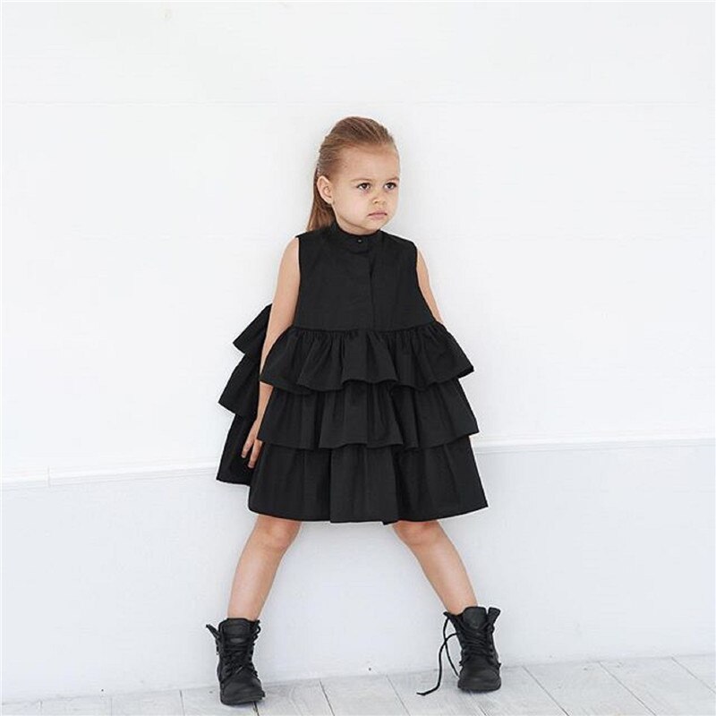 Girls Summer Ruffled Dress