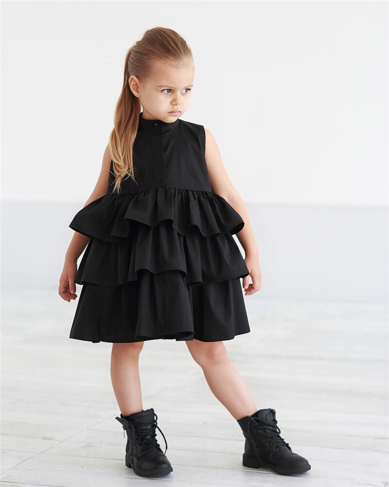Girls Summer Ruffled Dress