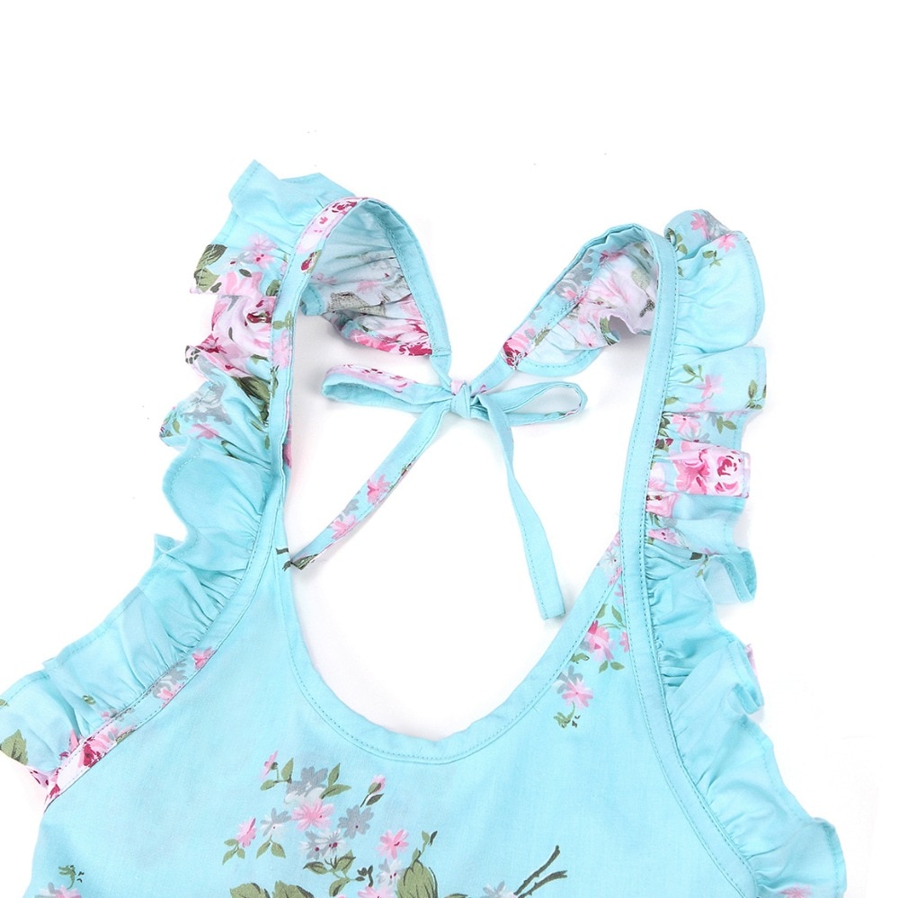 Baby Girl's Summer Patterned Dress with Hat Baby Girl's Summer Patterned Dress with Hat