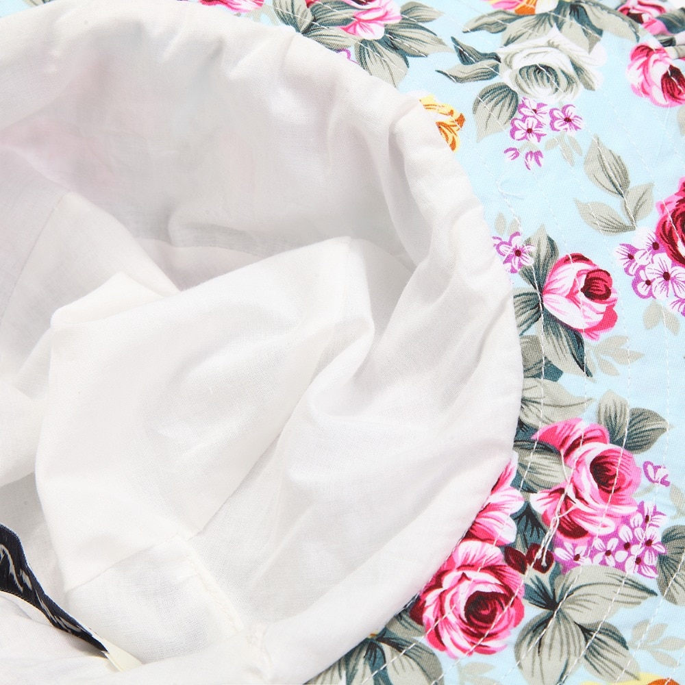 Baby Girl's Summer Patterned Dress with Hat Baby Girl's Summer Patterned Dress with Hat