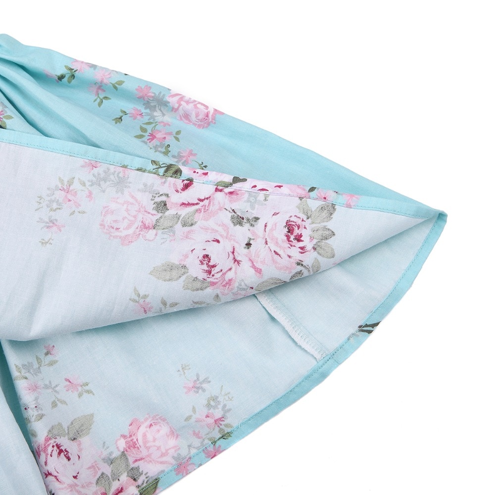 Baby Girl's Summer Patterned Dress with Hat Baby Girl's Summer Patterned Dress with Hat