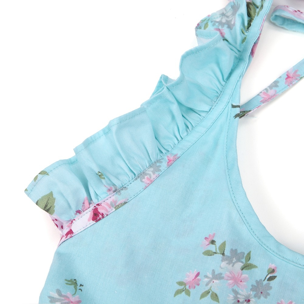 Baby Girl's Summer Patterned Dress with Hat Baby Girl's Summer Patterned Dress with Hat