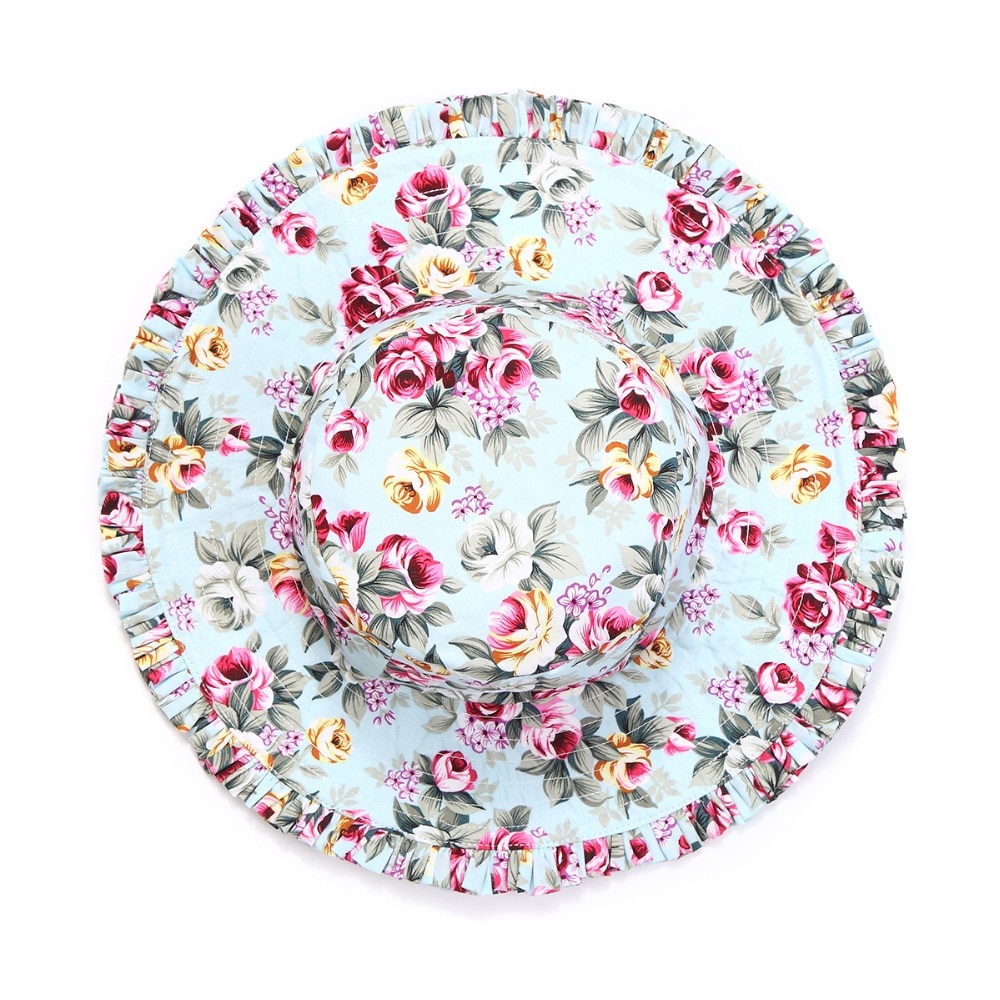 Baby Girl's Summer Patterned Dress with Hat Baby Girl's Summer Patterned Dress with Hat