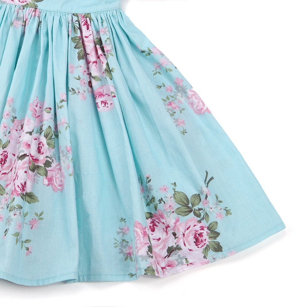 Baby Girl's Summer Patterned Dress with Hat Baby Girl's Summer Patterned Dress with Hat