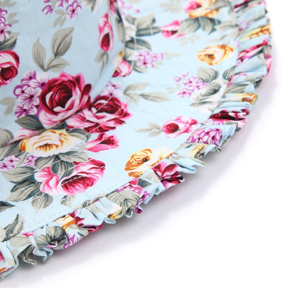 Baby Girl's Summer Patterned Dress with Hat Baby Girl's Summer Patterned Dress with Hat