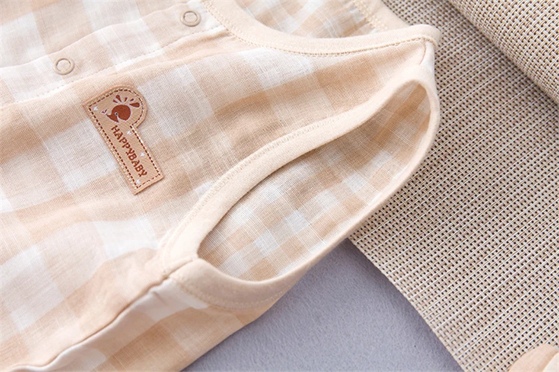 Organic Cotton Baby's Plaid Top and Pants Set