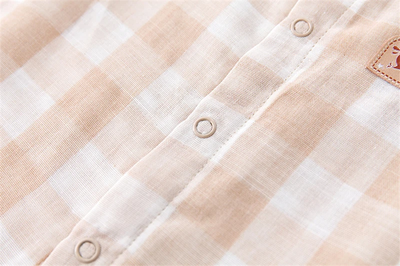 Organic Cotton Baby's Plaid Top and Pants Set