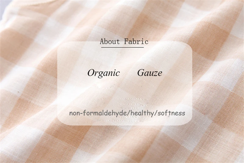 Organic Cotton Baby's Plaid Top and Pants Set