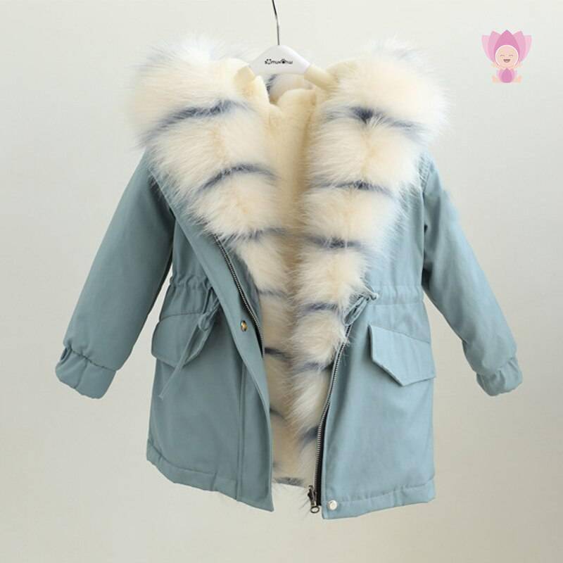 Girl's Fur Parka Girl's Fur Parka