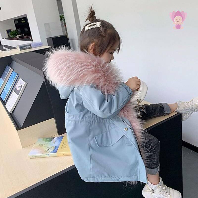 Girl's Fur Parka Girl's Fur Parka