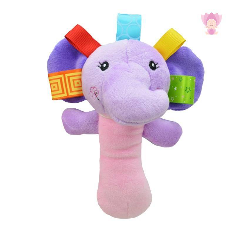 Baby's Animal Shaped Plush Rattle Toy