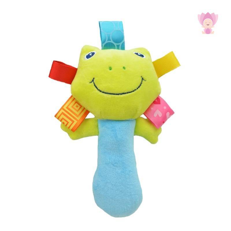Baby's Animal Shaped Plush Rattle Toy