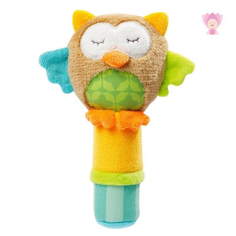 Baby's Animal Shaped Plush Rattle Toy