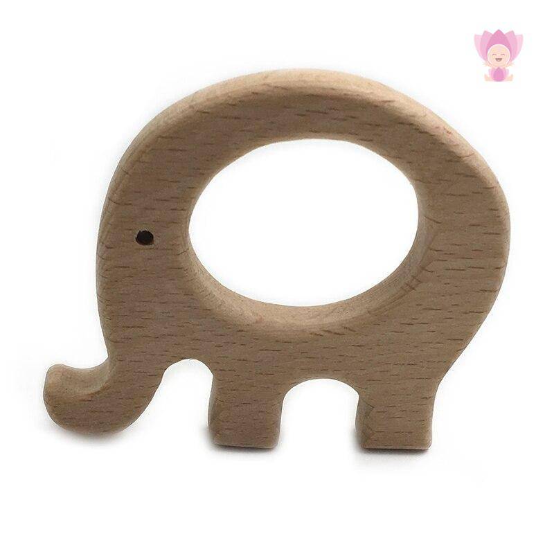 Elephant Shaped Wooden Toy Set