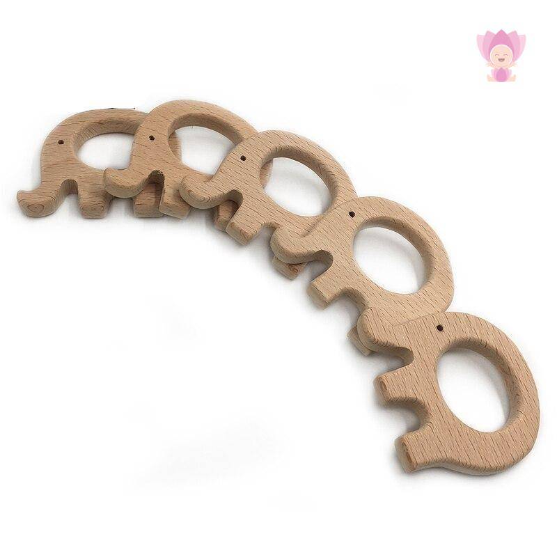 Elephant Shaped Wooden Toy Set